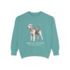 airedale-terrier-sweatshirt-latin-seafoam Airedale Terrier Latin Sweatshirt, Seafoam, front view
