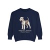airedale-terrier-sweatshirt-latin-true-navy Airedale Terrier Latin Sweatshirt, True Navy, front view