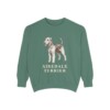 Airedale Terrier Sweatshirt, Light Green, front view