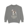 airedale-terrier-sweatshirt-mom-grey Airedale Terrier Mom Sweatshirt, Grey, front view