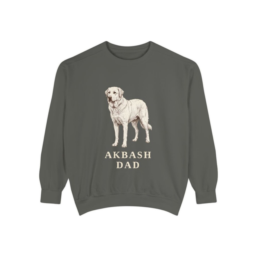 akbash-sweatshirt-dad-pepper-1 Akbash Dad Sweatshirt, Pepper, front view
