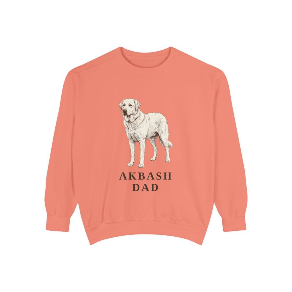 akbash-sweatshirt-dad-terracotta-1 Akbash Dad Sweatshirt, Terracotta, front view
