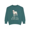Akbash Humor Sweatshirt, Blue Spruce, front view