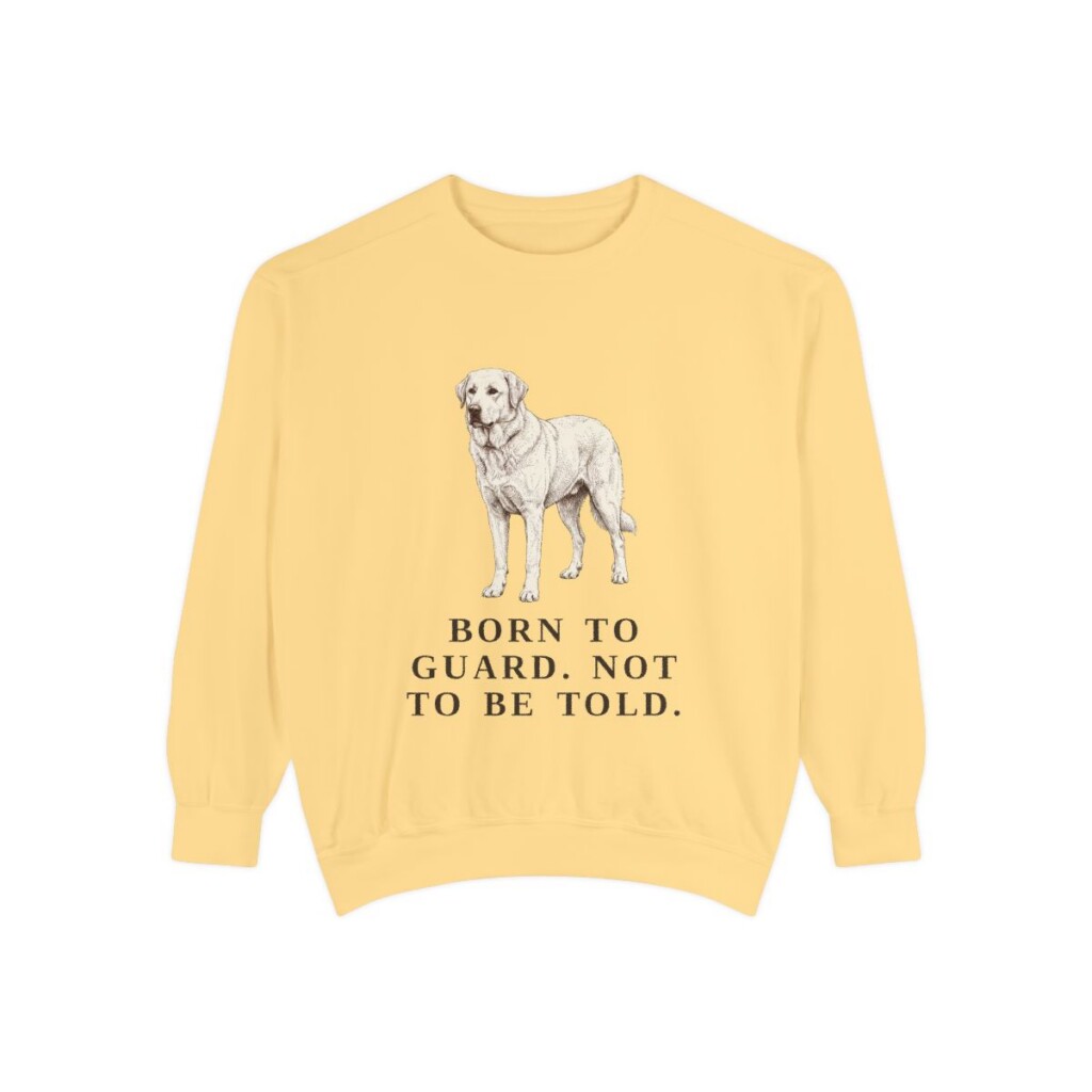 Akbash Humor Sweatshirt, Butter, front view