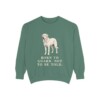 Akbash Humor Sweatshirt, Light Green, front view