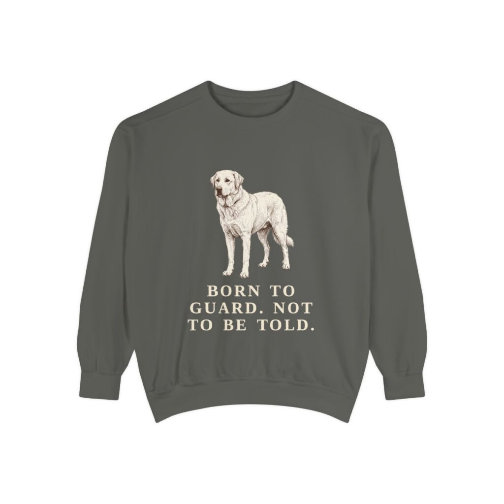 Akbash Humor Sweatshirt, Pepper, front view