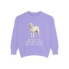 Akbash Humor Sweatshirt, Violet, front view