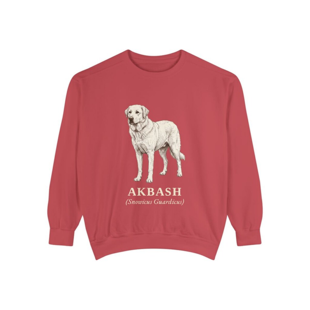 Akbash Latin Sweatshirt, Crimson, front view