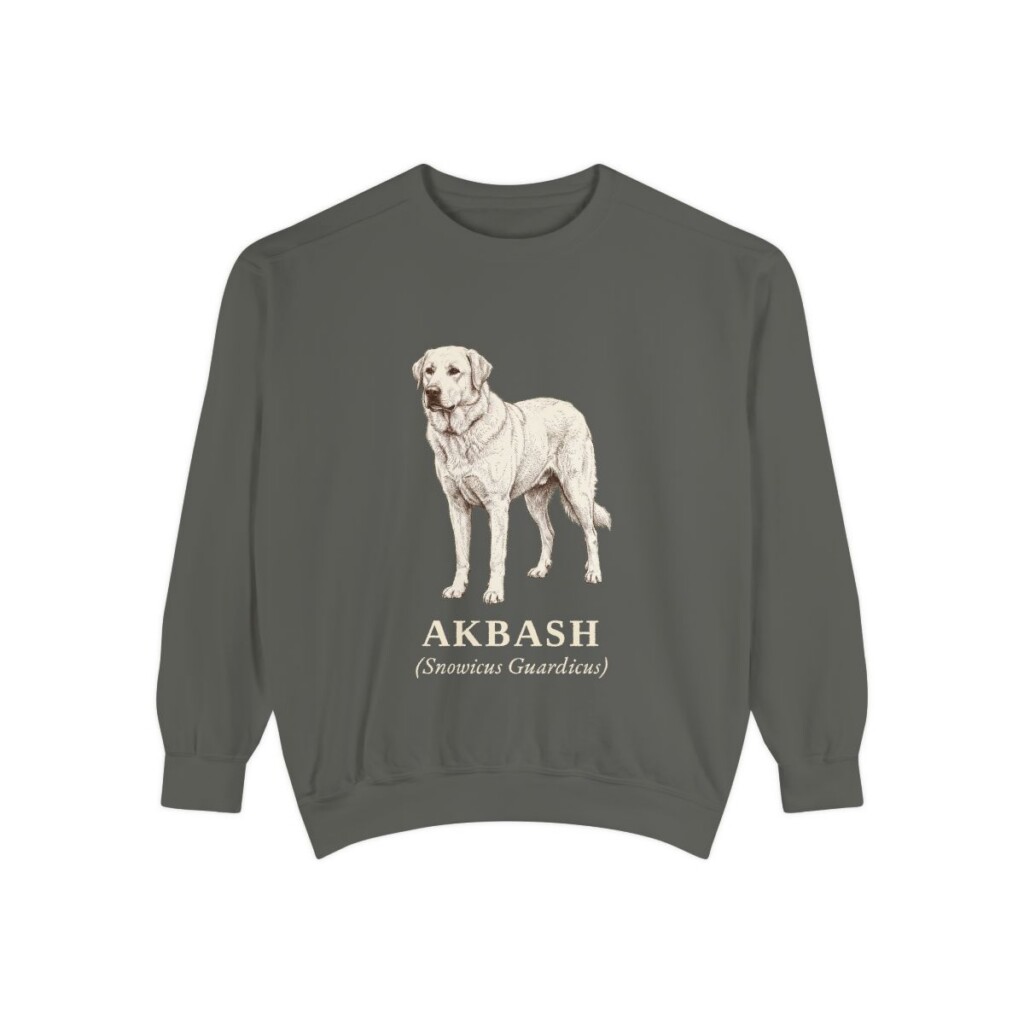 Akbash Latin Sweatshirt, Pepper, front view