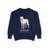 Akbash Latin Sweatshirt, True Navy, front view
