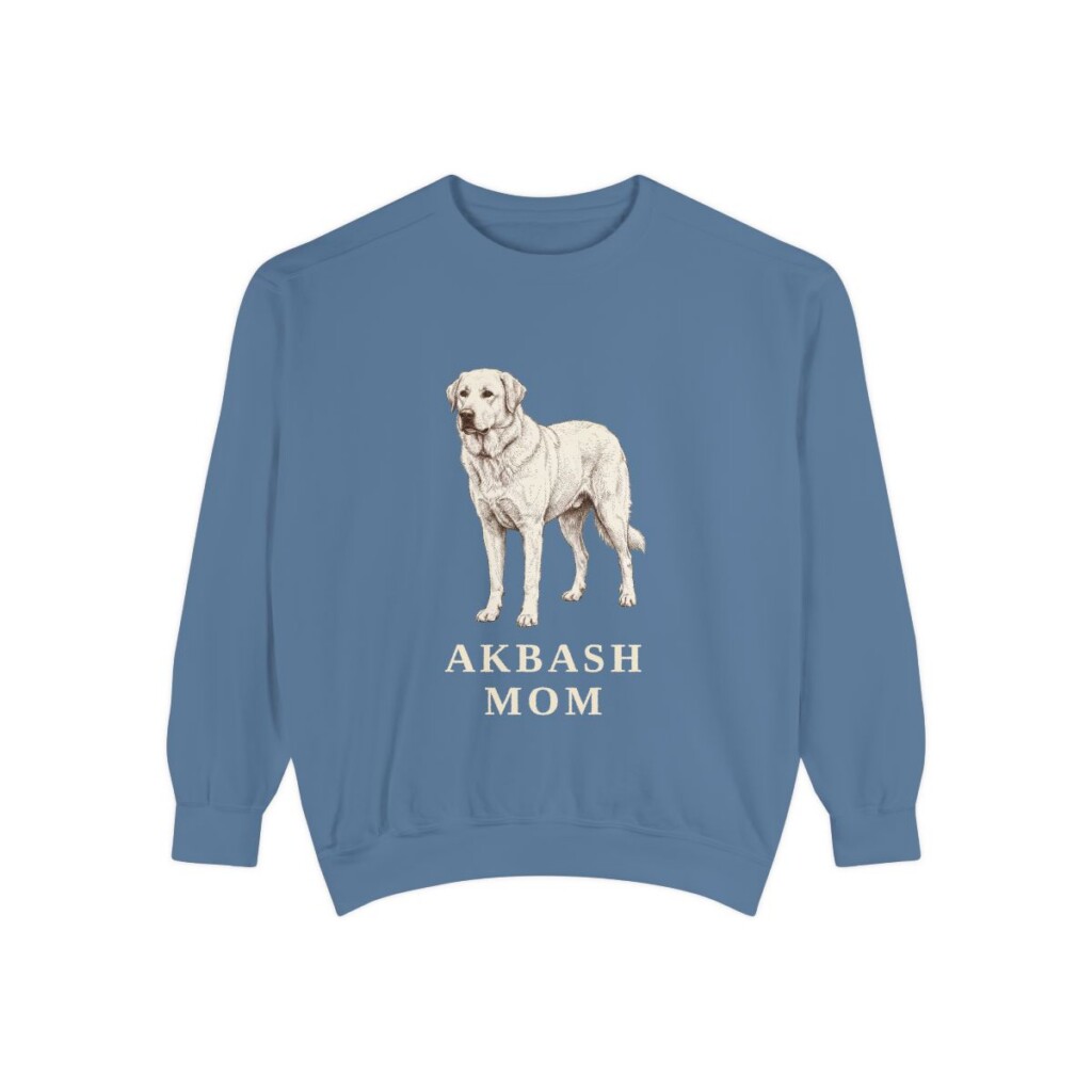 Akbash Mom Sweatshirt, Blue Jean, front view