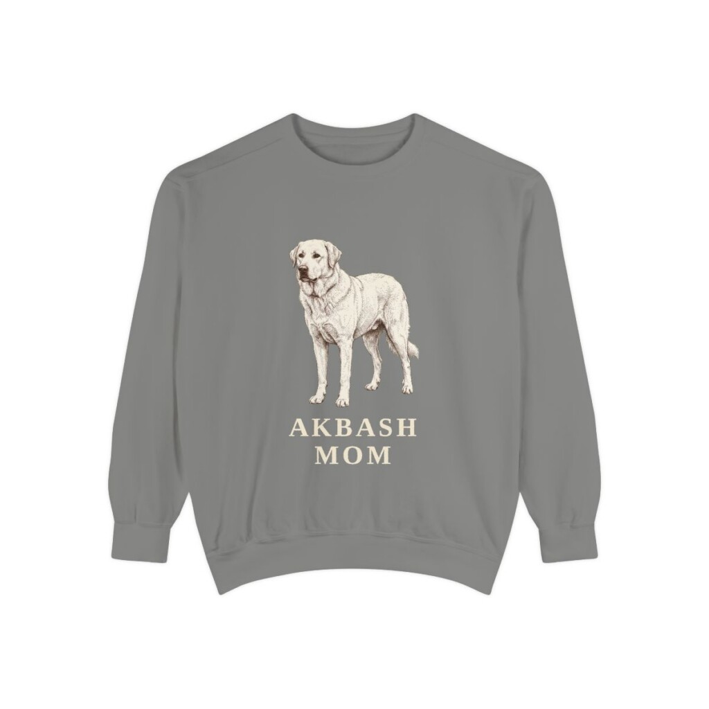 Akbash Mom Sweatshirt, Grey, front view