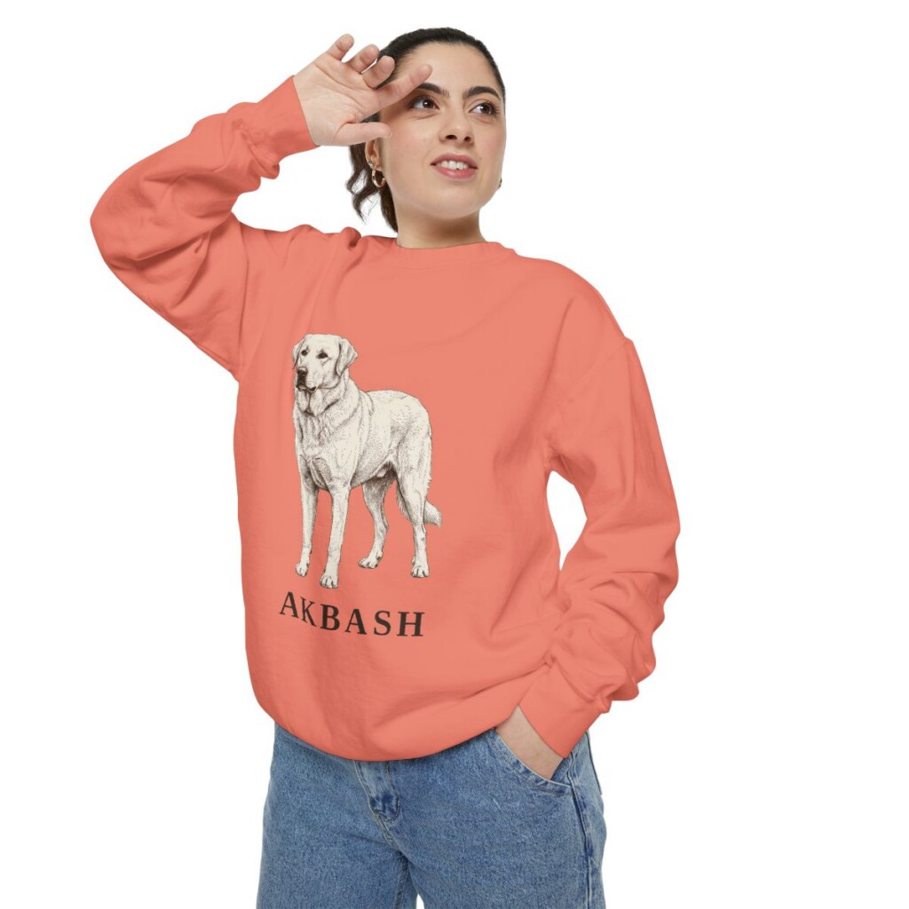 Akbash Sweatshirt, Terracotta, person 2 context