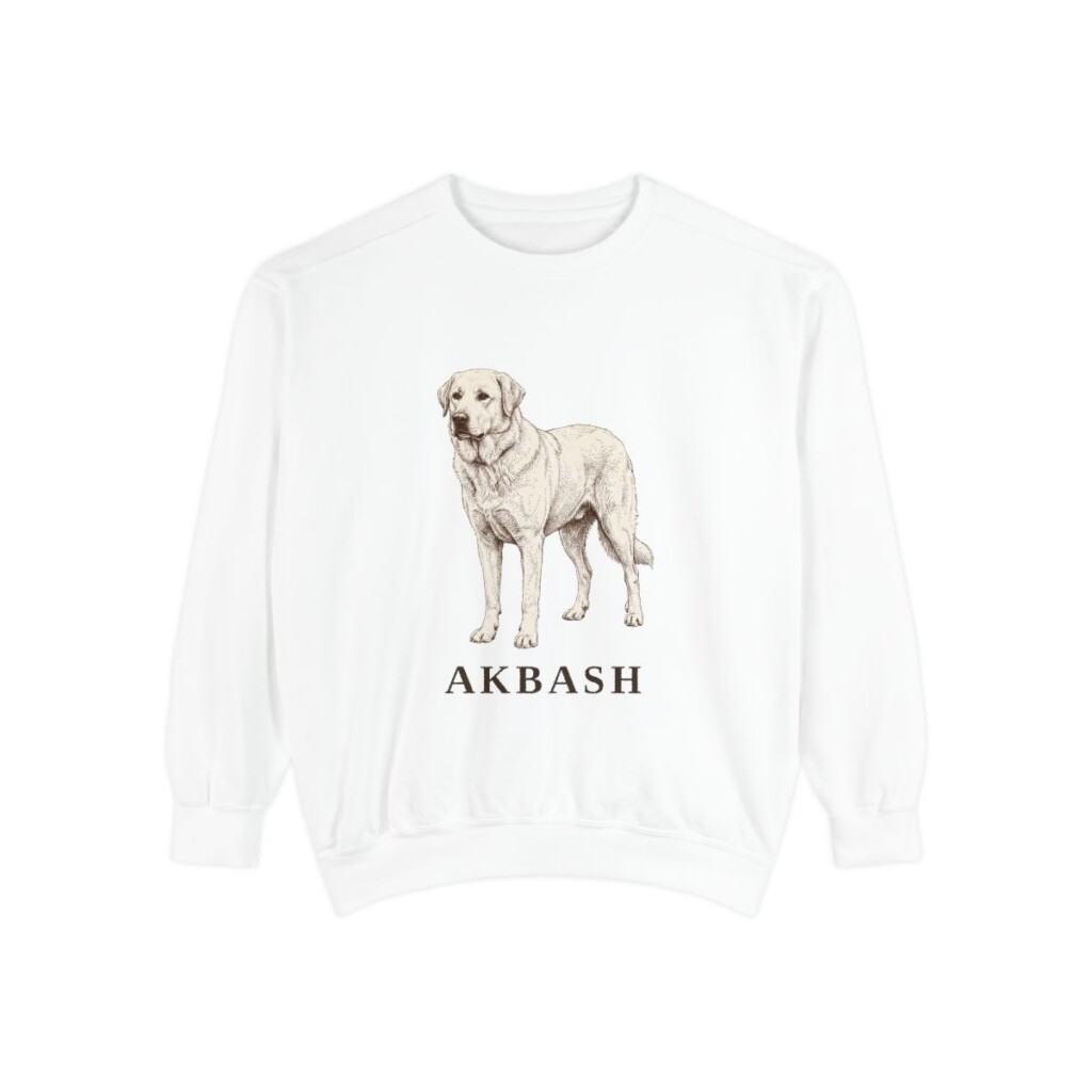 Akbash Sweatshirt, White, front view