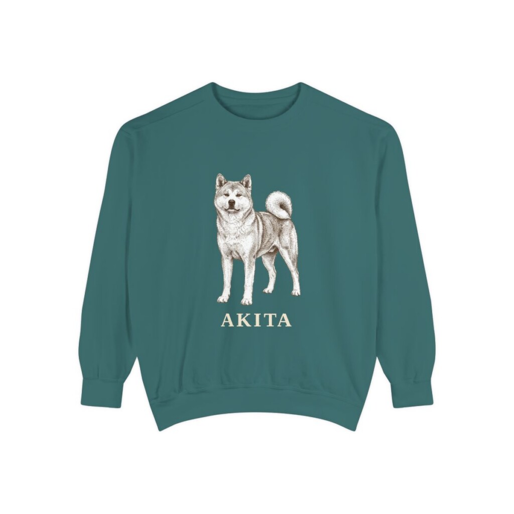 akita-sweatshirt-blue-spruce Akita Sweatshirt, Blue Spruce, front view