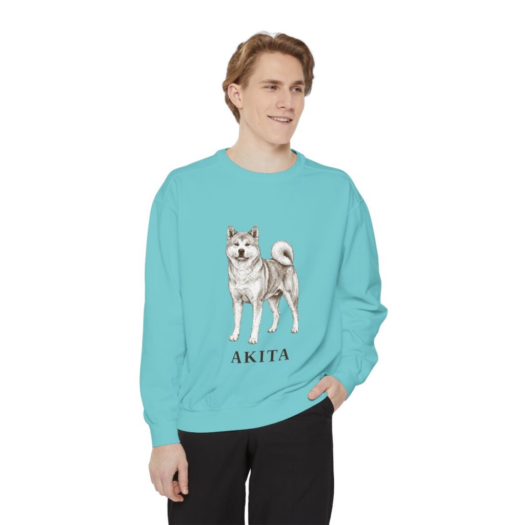 akita-sweatshirt-chalky-mint-person-1-front Akita Sweatshirt, Chalky Mint, person 1 front