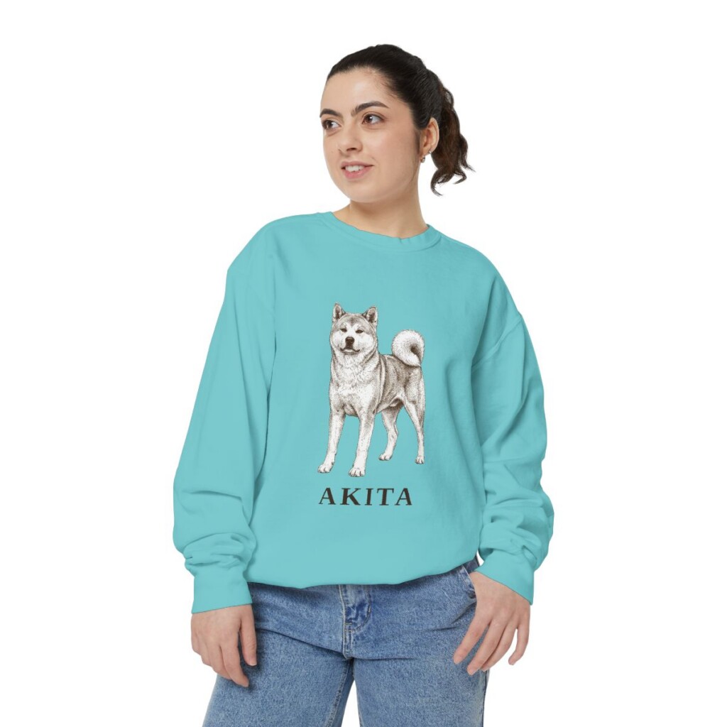 akita-sweatshirt-chalky-mint-person-2-front Akita Sweatshirt, Chalky Mint, person 2 front