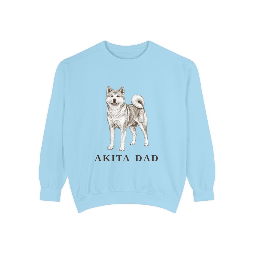 Akita Dad Sweatshirt, Chambray, front view