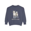 Akita Dad Sweatshirt, Denim, front view