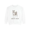 Akita Dad Sweatshirt, White, front view