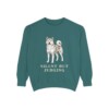 Akita Humor Sweatshirt, Blue Spruce, front view