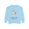 Akita Humor Sweatshirt, Chambray, front view