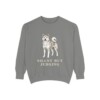 Akita Humor Sweatshirt, Grey, front view