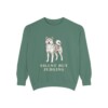 Akita Humor Sweatshirt, Light Green, front view