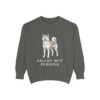 Akita Humor Sweatshirt, Pepper, front view