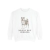 Akita Humor Sweatshirt, White, front view