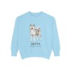 akita-sweatshirt-latin-chambray Akita Latin Sweatshirt, Chambray, front view