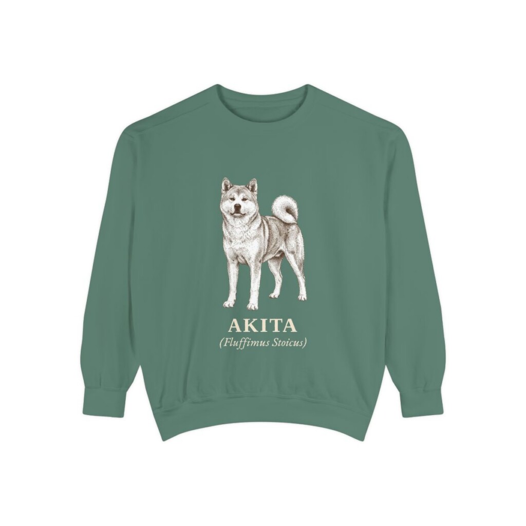 akita-sweatshirt-latin-light-green Akita Latin Sweatshirt, Light Green, front view