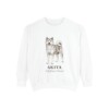 akita-sweatshirt-latin-white Akita Latin Sweatshirt, White, front view