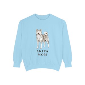Akita Mom Sweatshirt, Chambray, front view