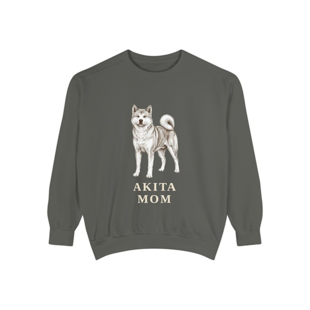 Akita Mom Sweatshirt, Pepper, front view