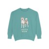 Akita Mom Sweatshirt, Seafoam, front view