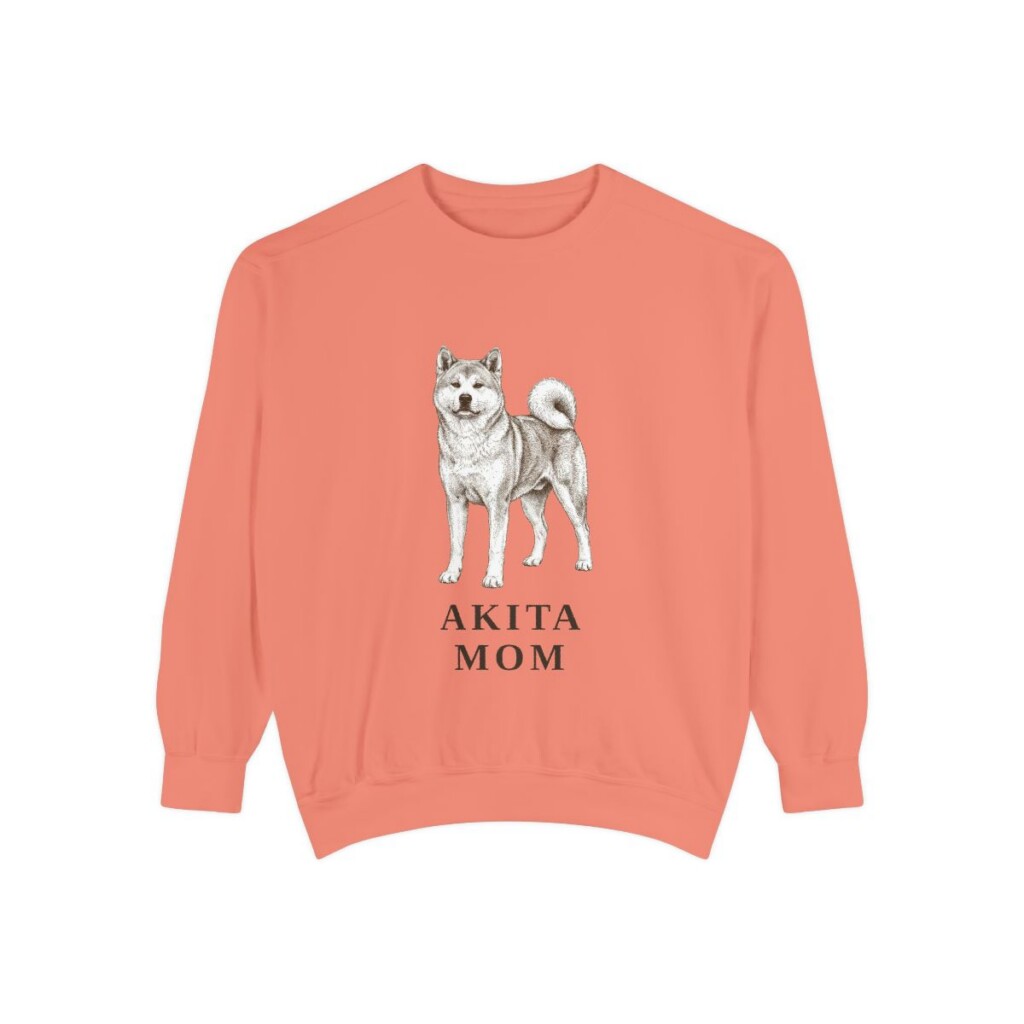 Akita Mom Sweatshirt, Terracotta, front view
