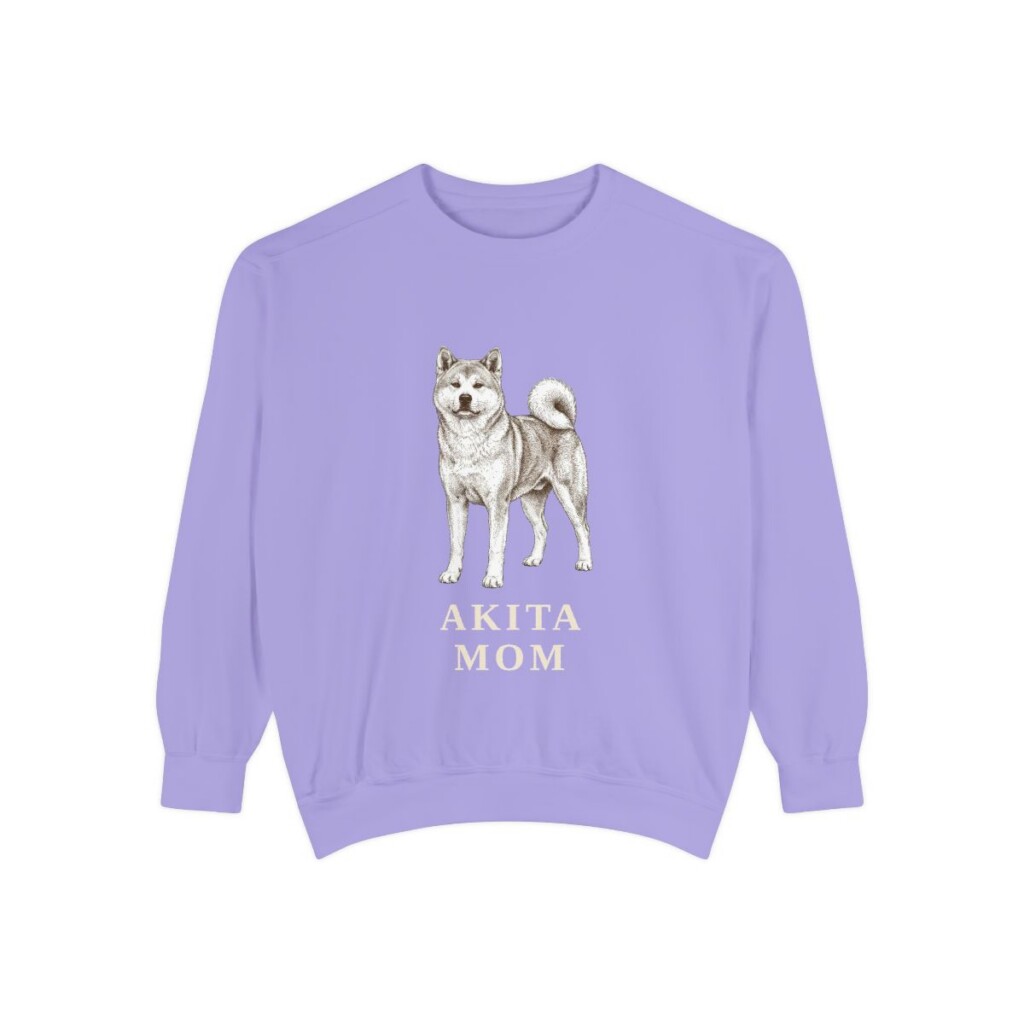 Akita Mom Sweatshirt, Violet, front view