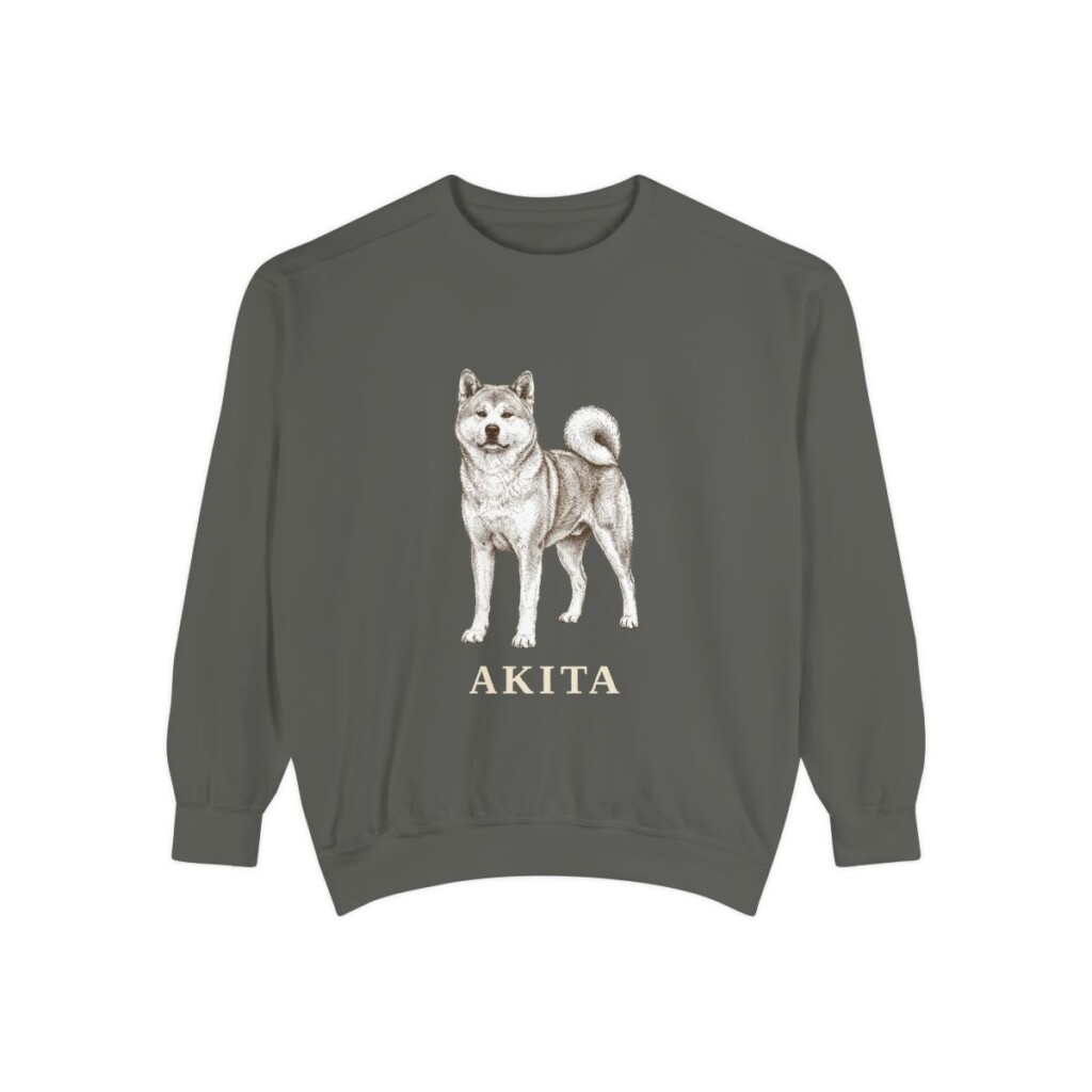akita-sweatshirt-pepper Akita Sweatshirt, Pepper, front view