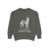 Alaskan Husky Dad Sweatshirt, Pepper, front view