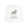 Alaskan Husky Dad Sweatshirt, White, front view