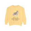 Alaskan Husky Humor Sweatshirt, Butter, front view