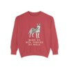 Alaskan Husky Humor Sweatshirt, Crimson, front view