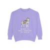 Alaskan Husky Humor Sweatshirt, Violet, front view