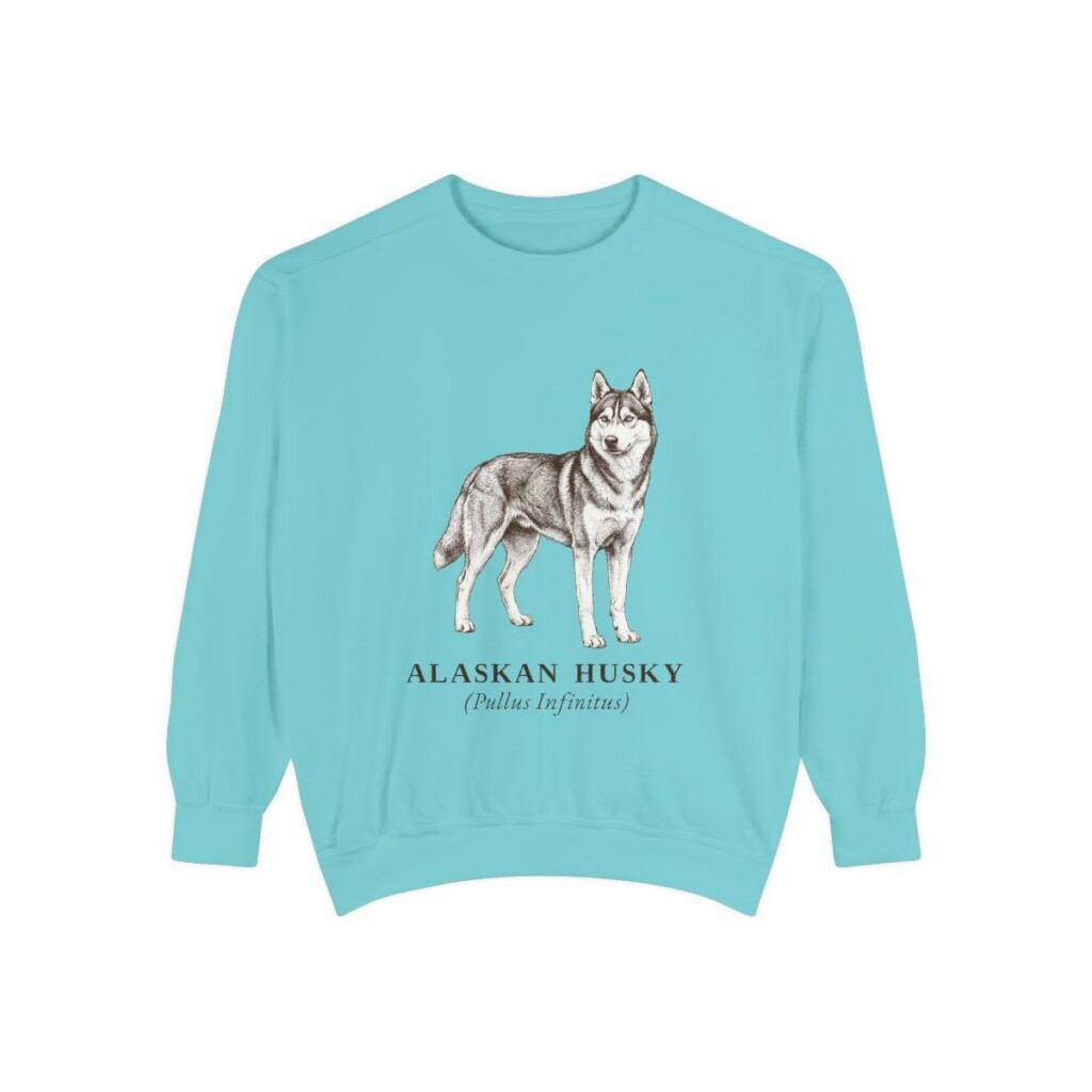 Alaskan Husky Latin Sweatshirt, Chalky Mint, front view