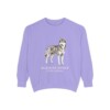 Alaskan Husky Latin Sweatshirt, Violet, front view