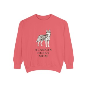 Alaskan Husky Mom Sweatshirt, Watermelon, front view