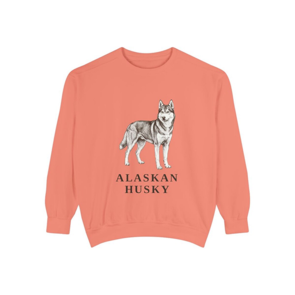 Alaskan Husky Sweatshirt, Terracotta, front view