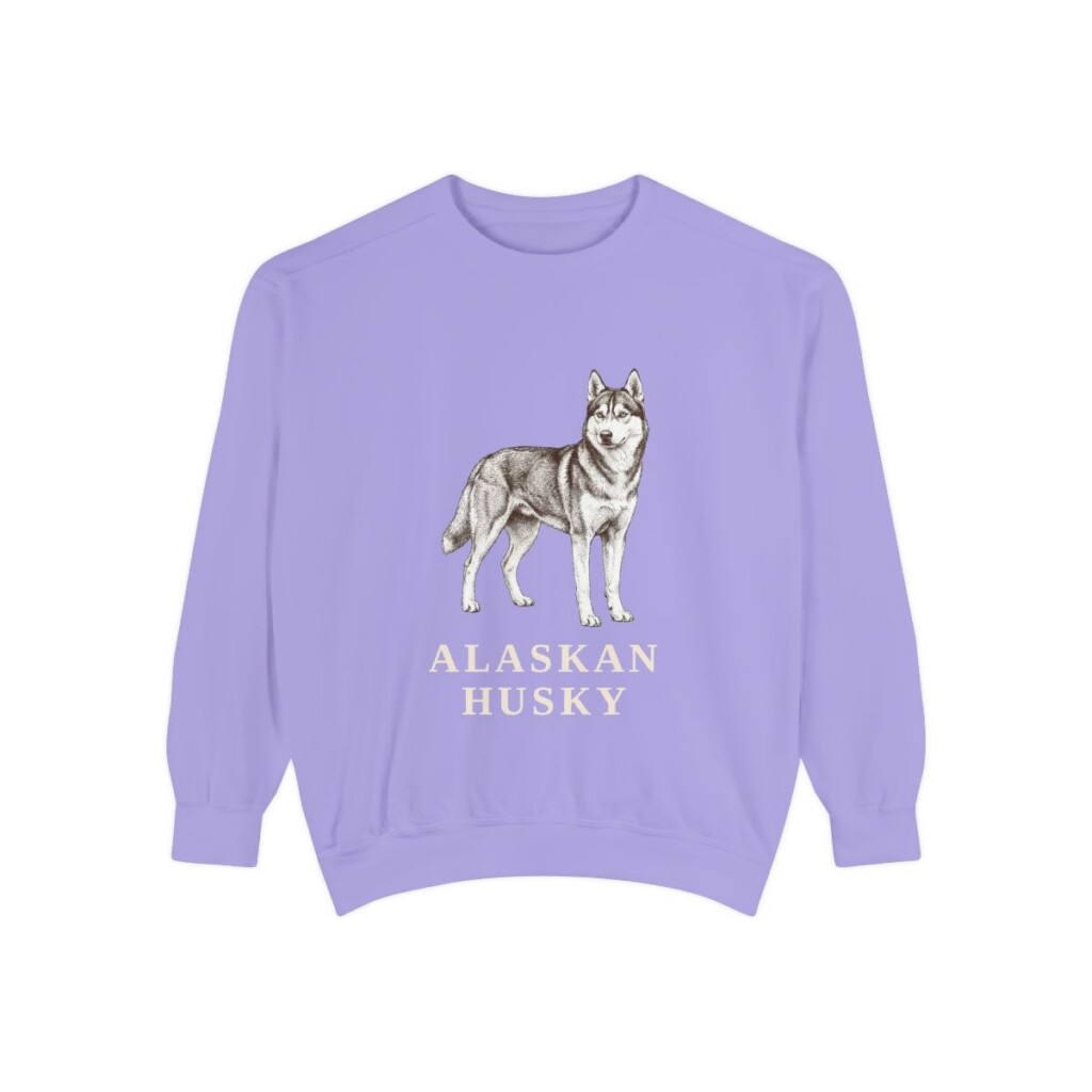 Alaskan Husky Sweatshirt, Violet, front view