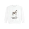 Alaskan Husky Sweatshirt, White, front view